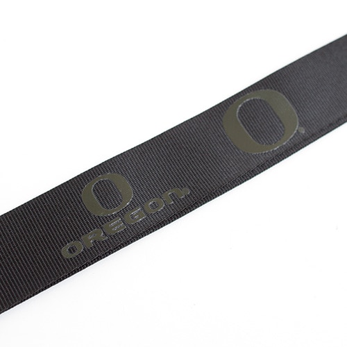 Classic Oregon O, Oregon, Black on Black, Lanyard